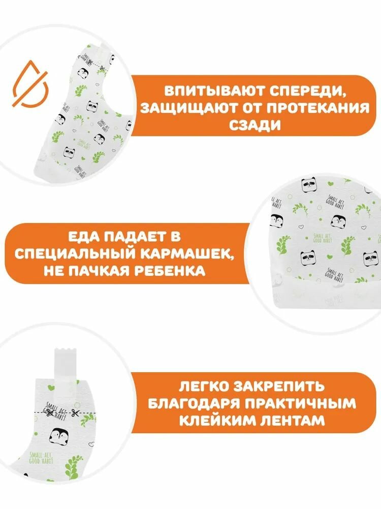 Картинки Нагрудники одноразовые 36 шт.