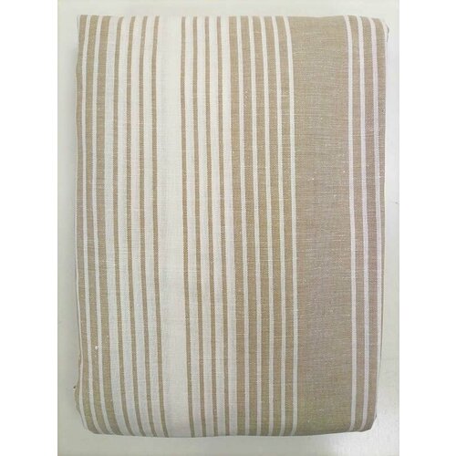 Простыня Линпротекс, 160x220см, хлопок 50%, лён 50%, полосатая, Беларусь