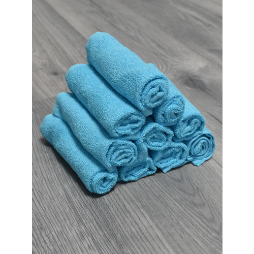 Кухонные полотенца 10 штук, 100% хлопок, салфетки на стол, полотенца махровые, 30x30 см