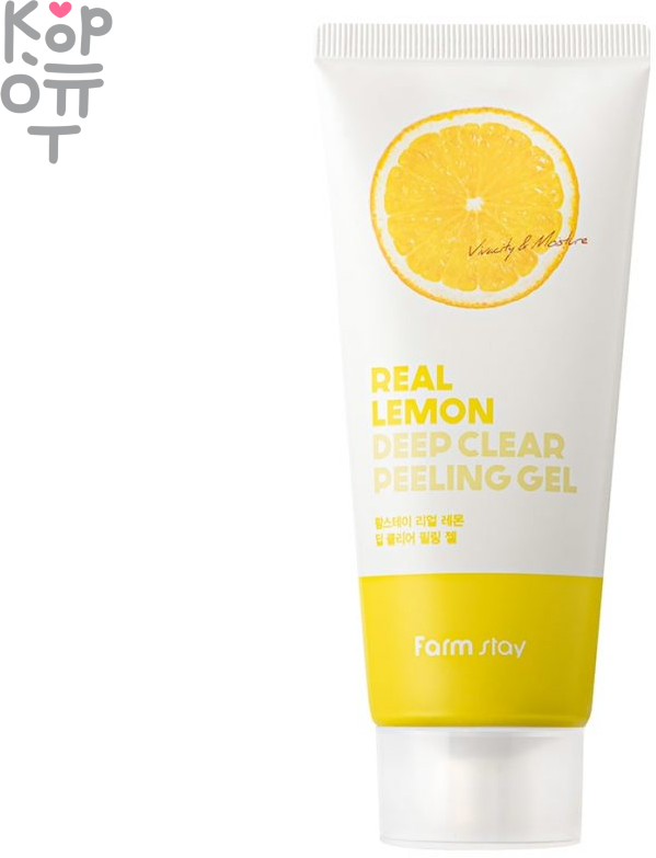 Farm Stay Lemon Peeling gel - Пилинг гель для глубоко очищения с экстрактом лимона, 100мл.
