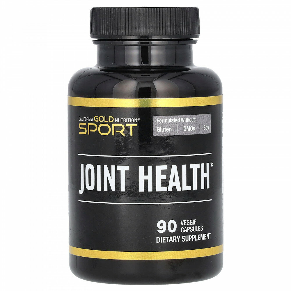 California Gold Nutrition, Sport, добавка для здоровья суставов с МСМ, гидрохлоридом глюкозамина, хондроитинсульфатом, куркумой и босвеллией, 90 растительных капсул