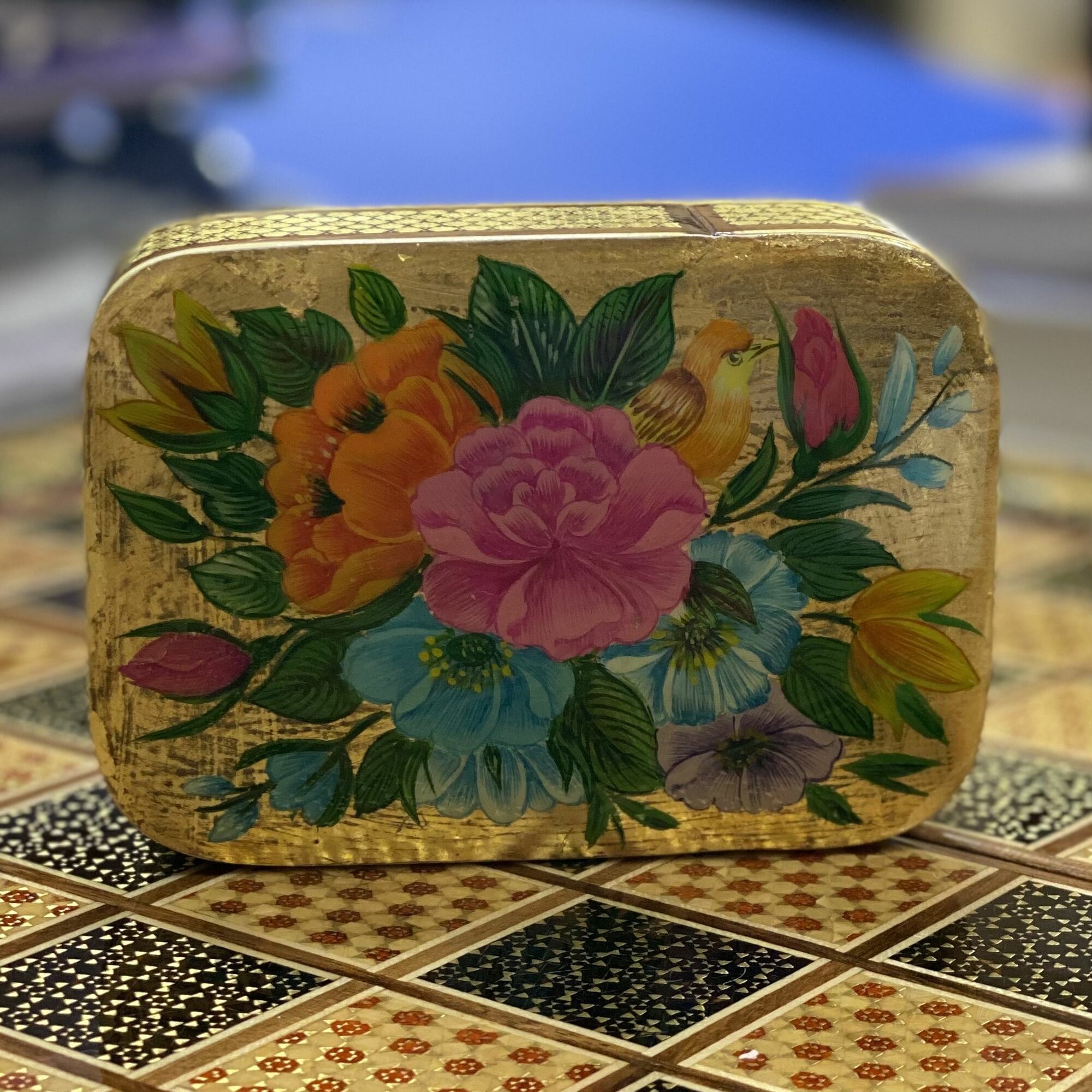 Чехол-футляр Персидский базар "Иран", ручная работа, для игральных карт, дерево