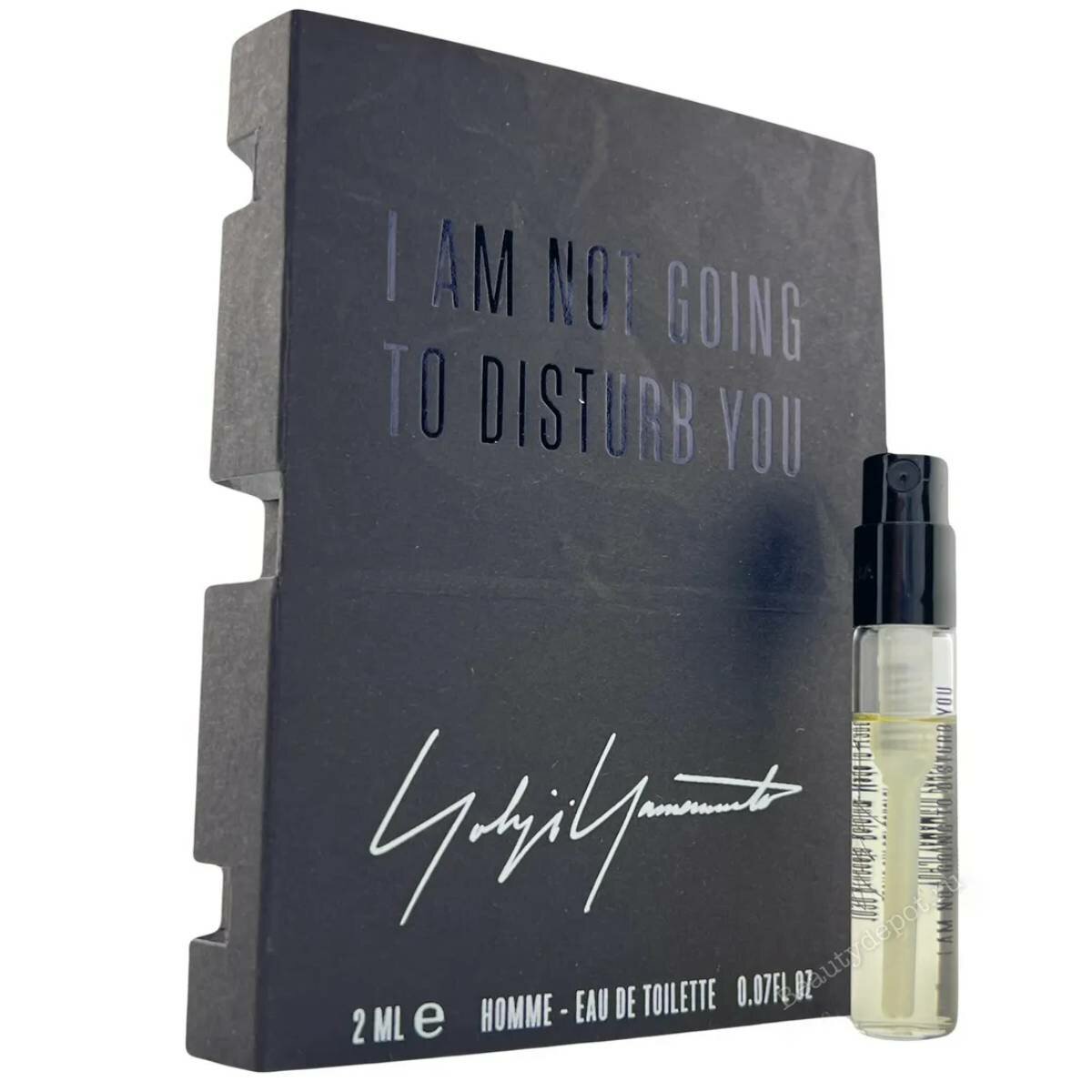Пробник парфюмерный Мужской Yohji Yamamoto I Am Not Going To Disturb You Homme (edt) 2мл — фото 1