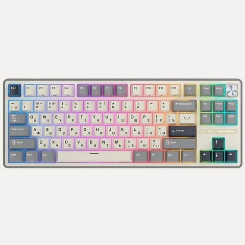 Изображение товара Механическая клавиатура Royal Kludge R87PRO, с подсветкой, 80% TKL, 71 клавиша, профиль Cherry PBT