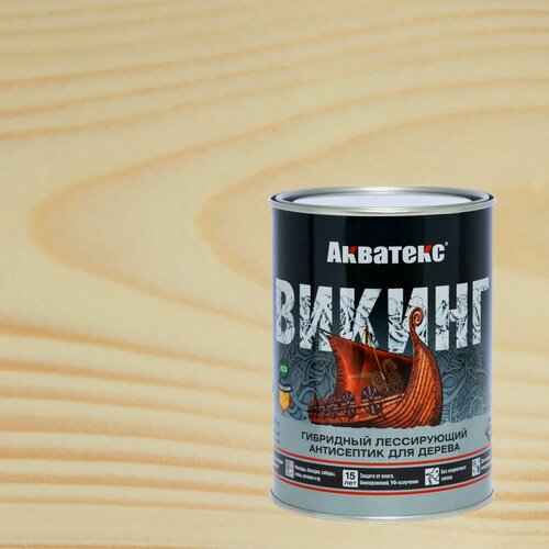 Изображение товара Антисептик лессирующий гибридный для дерева Акватекс Викинг полуматовый (0,75л) бесцветный