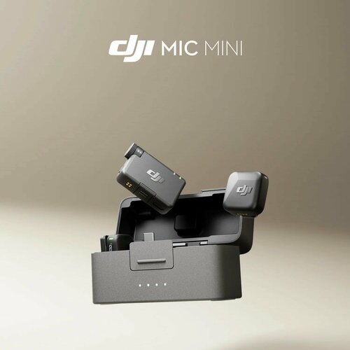 Беспроводной петличный микрофон DJI Mic Mini в комплекте 2 передатчика 1 приемник кейс для зарядки 16506₽