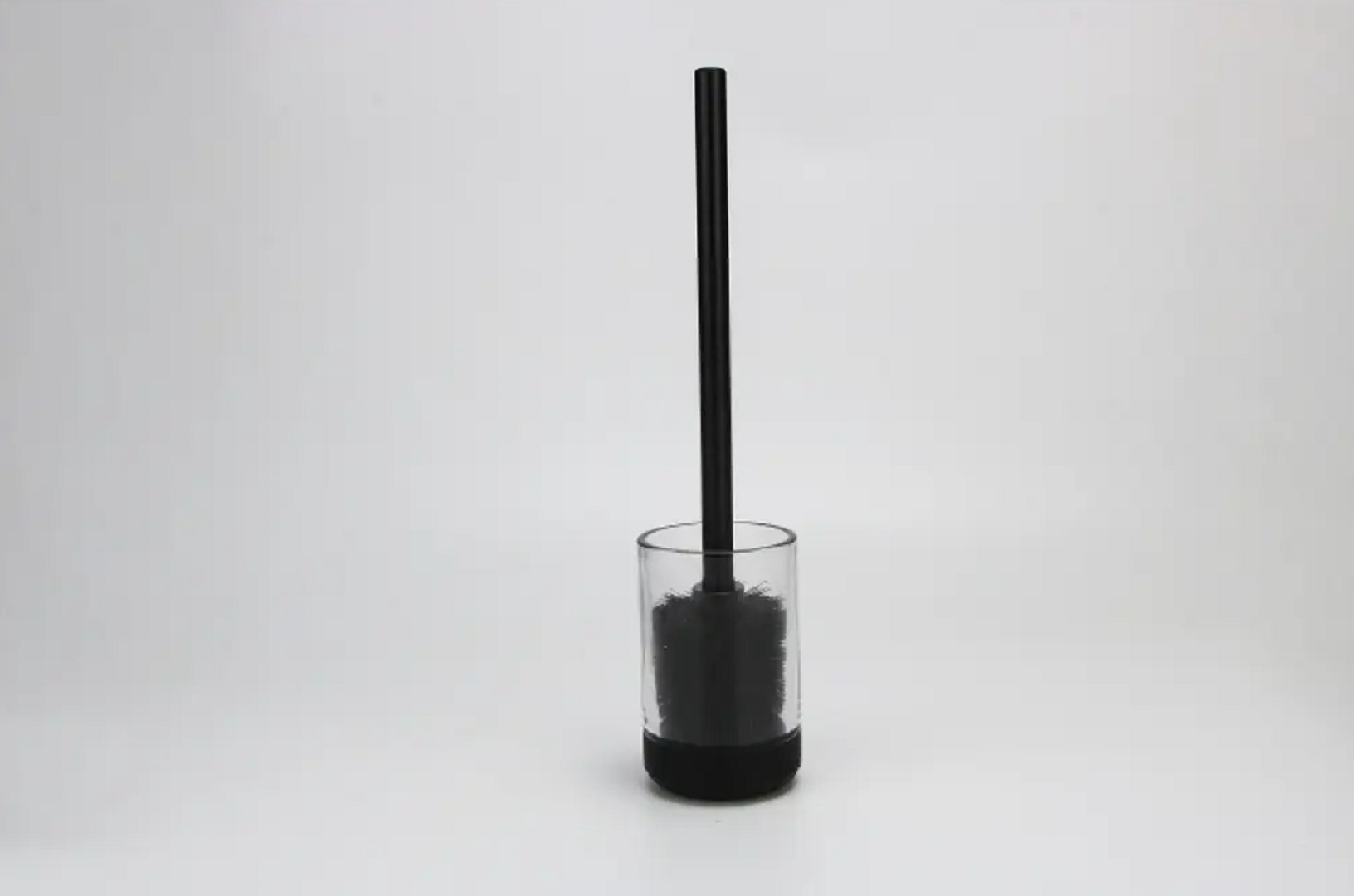 Ёршик Proffi Home BLACK GLASS, чаша из прозрачного стекла, черный