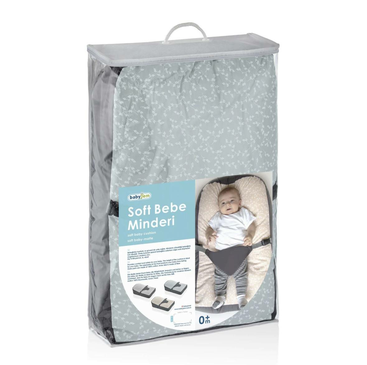 Матрас BabyJem, противоскользящие ремни безопасности, двуспальный