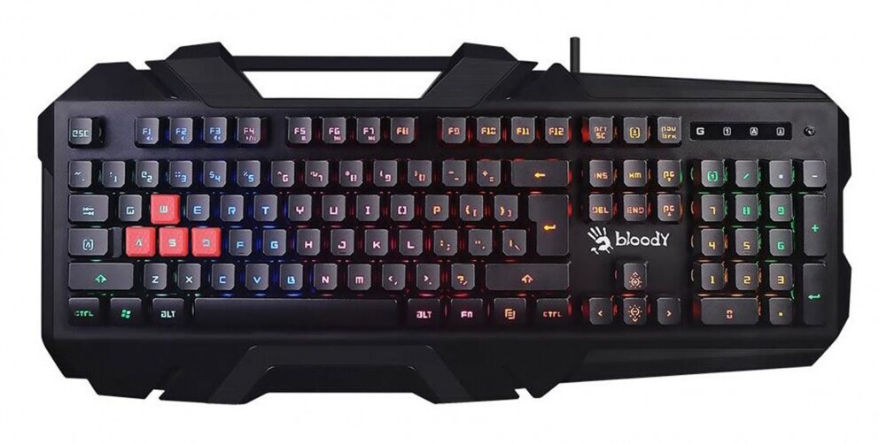 Клавиатура A4TECH Bloody B150N черный USB for gamer LED