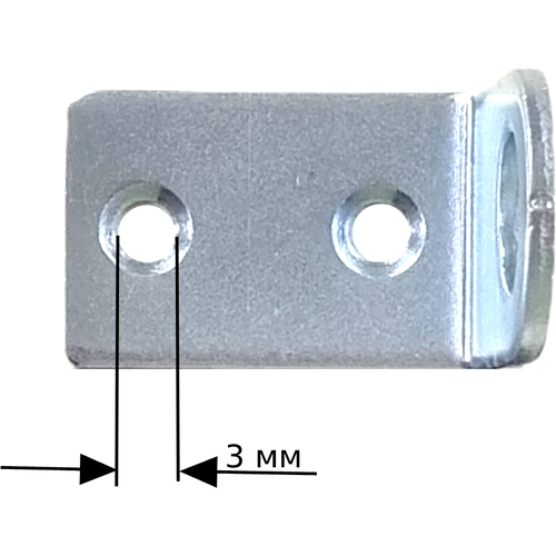 Проушина угловая 18х50мм цинк (4 шт)