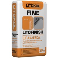 шпаклевка полимерная litokol litofinish fine, 20 кг