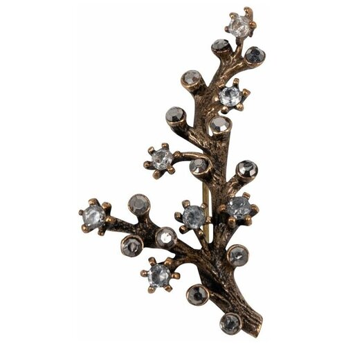 фото Брошь бижутерная сакура (замок-булавка, бронзовый) 55411 otokodesign