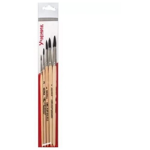 Кисть художественная из волос белки/ Кисть Белка/ №1, 2, 3, 4, 5