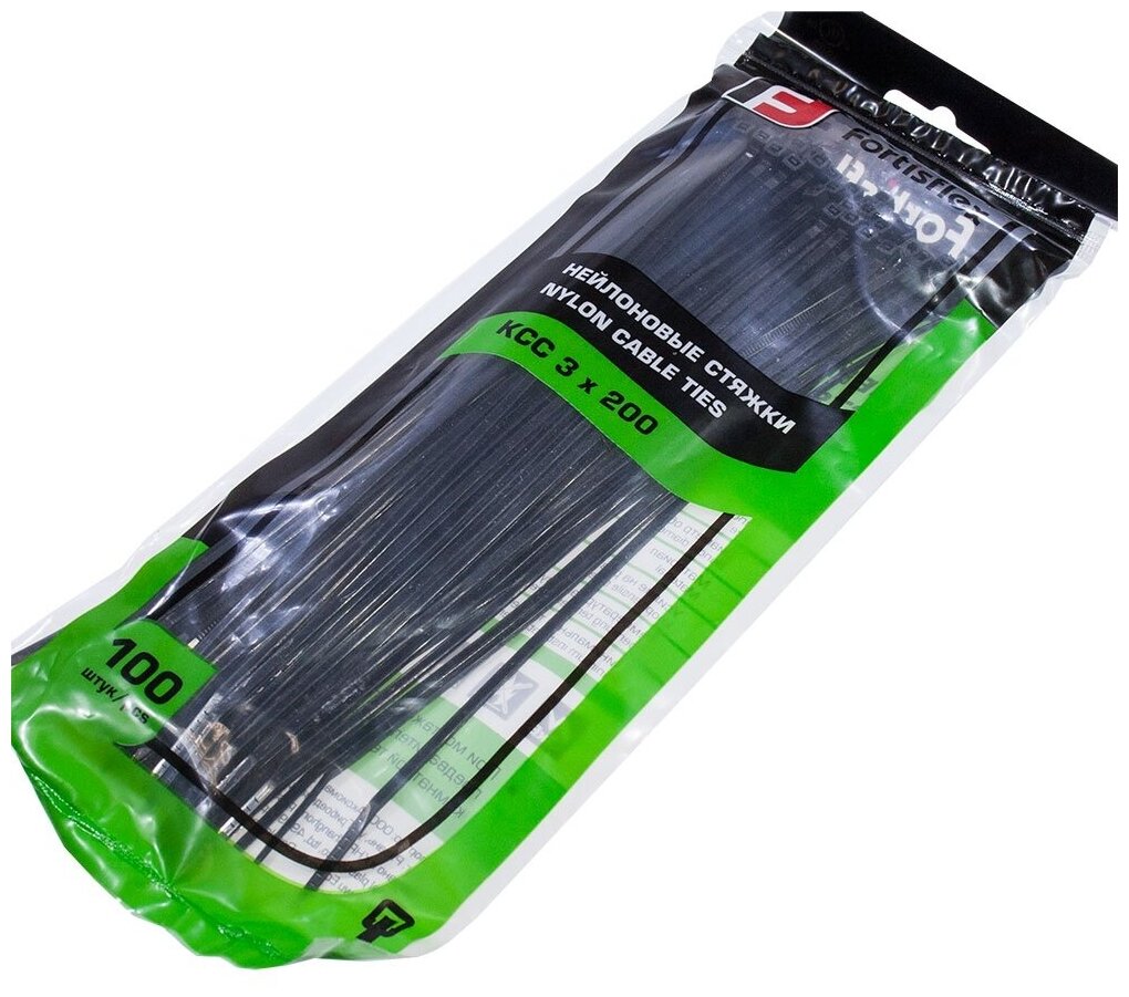 фото Стяжка кабельная (хомут стяжной) Fortisflex 49409