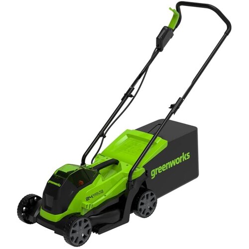 Газонокосилка аккумуляторная Greenworks Арт. 2516107, 24V, 33 см, бесщеточная, без АКБ и ЗУ газонокосилка аккумуляторная greenworks g24lm33k2 24v 33 см c акб 2ач и зу