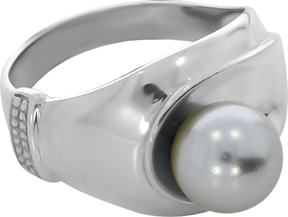 Кольцо Diamant online, серебро, 925 проба, жемчуг
