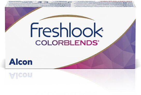 Контактные линзы Alcon Freshlook ColorBlends, 2 шт., R 8,6, D -2,5, sterling gray