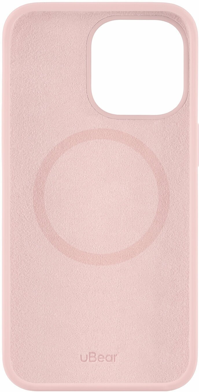 Чехол uBear Touch Mag Сase (Liquid silicone) для iPhone 13 Pro, MagSafe Compatible, розовый