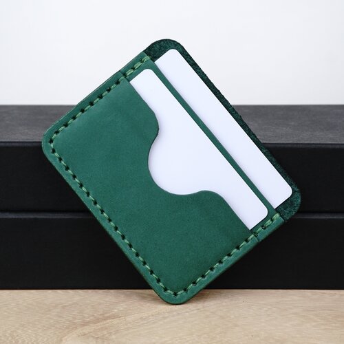 Картхолдер Yuzhanini Goods, гладкая, зеленый