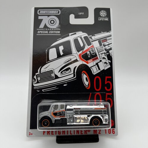 MATCHBOX FREIGHTLINER M2 106 Детская Машинка Матчбокс 1:64 Из Серии 70 YEARS SPECIAL EDITION Подарок Мальчику