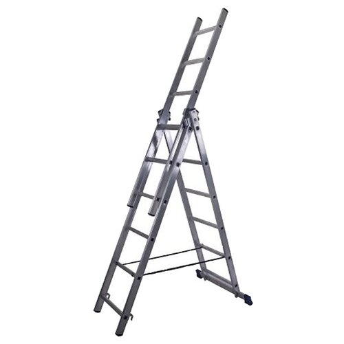 Лестница тундра, трехсекционная, алюминиевая, 6 ступеней