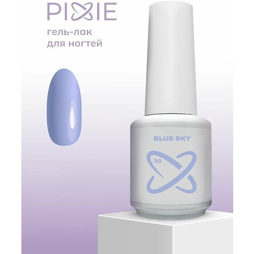PIXIE гель-лак для ногтей голубой, blue sky, MIX GAME №30, (15ml)