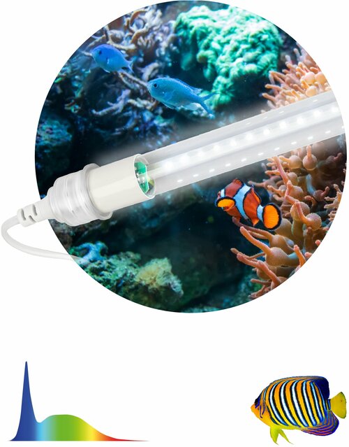 Светильник для аквариума светодиодный 15Вт 6500К 990мм IP65 FITO-15W-Ra90-Т8-AQUA ЭРА