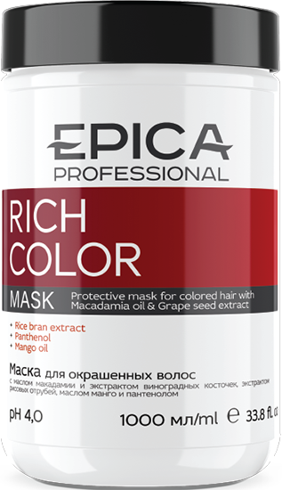 Маска для окрашенных волос / Rich Color 1000 мл