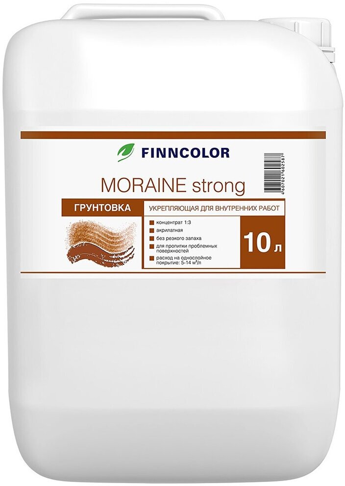 Грунтовка укрепляющая Moraine Strong TIKKURILA 10 л