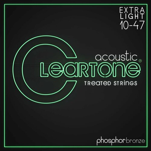 струны для акустической гитары cleartone 7410 Струны для акустической гитары Cleartone Acoustic Phosphor Bronze Extra Light 7410 10-47