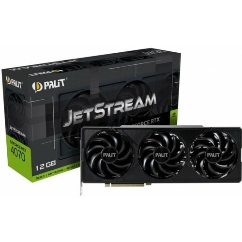 Видеокарта Palit RTX4070 JETSTREAM 12GB PCIE16 12288Mb 192 GDDR6X 192021000 HDMIx1 DPx3 HDCP Ret 9009100₽