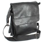 Мужская сумка-планшет из экокожи Cantlor G011-5 чёрная - изображение