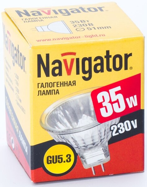 Лампа галогенная 94 205 JCDR 35Вт GU5.3 230В 2000h Navigator 94205 - фотография № 4