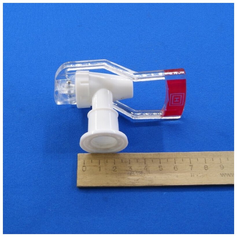 Кран кулера для горячей воды под кружку KL007 Hot Красный - фотография № 9