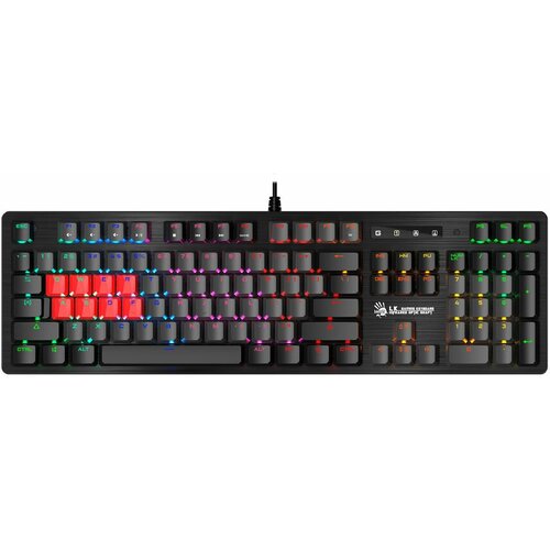 Клавиатура A4TECH Bloody B820R Dual Color USB черный серый b820r grey blue switch 762800₽