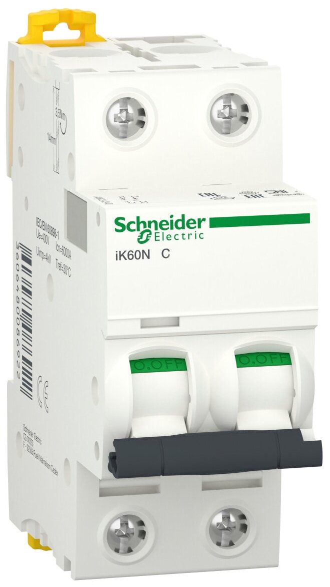 Автоматический выключатель Schneider Electric Acti 9 iK60 (C) 6kA