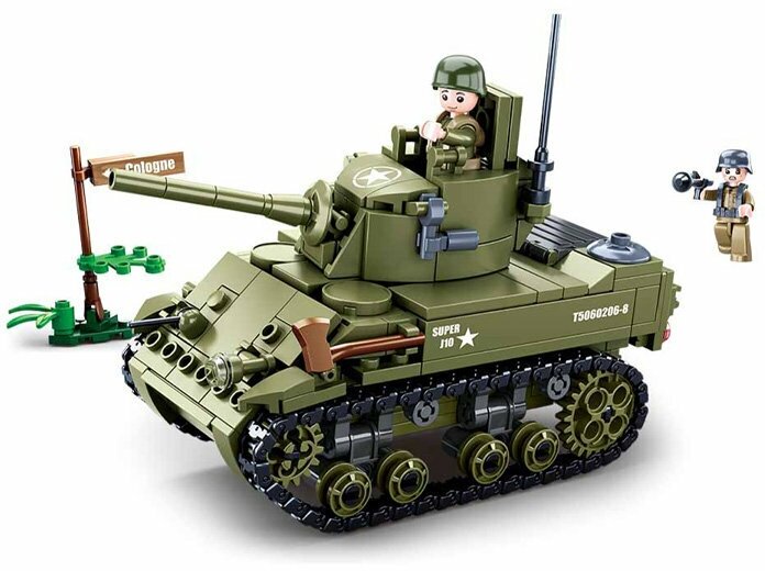 Конструктор Sluban Легкий танк союзников M38-B0856