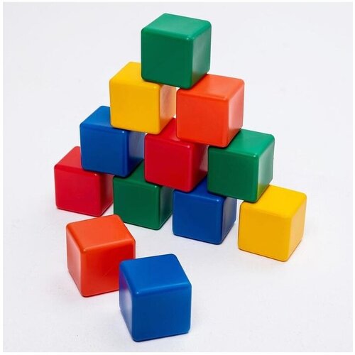 фото Набор цветных кубиков, 6 х 6 см, 12 штук соломон