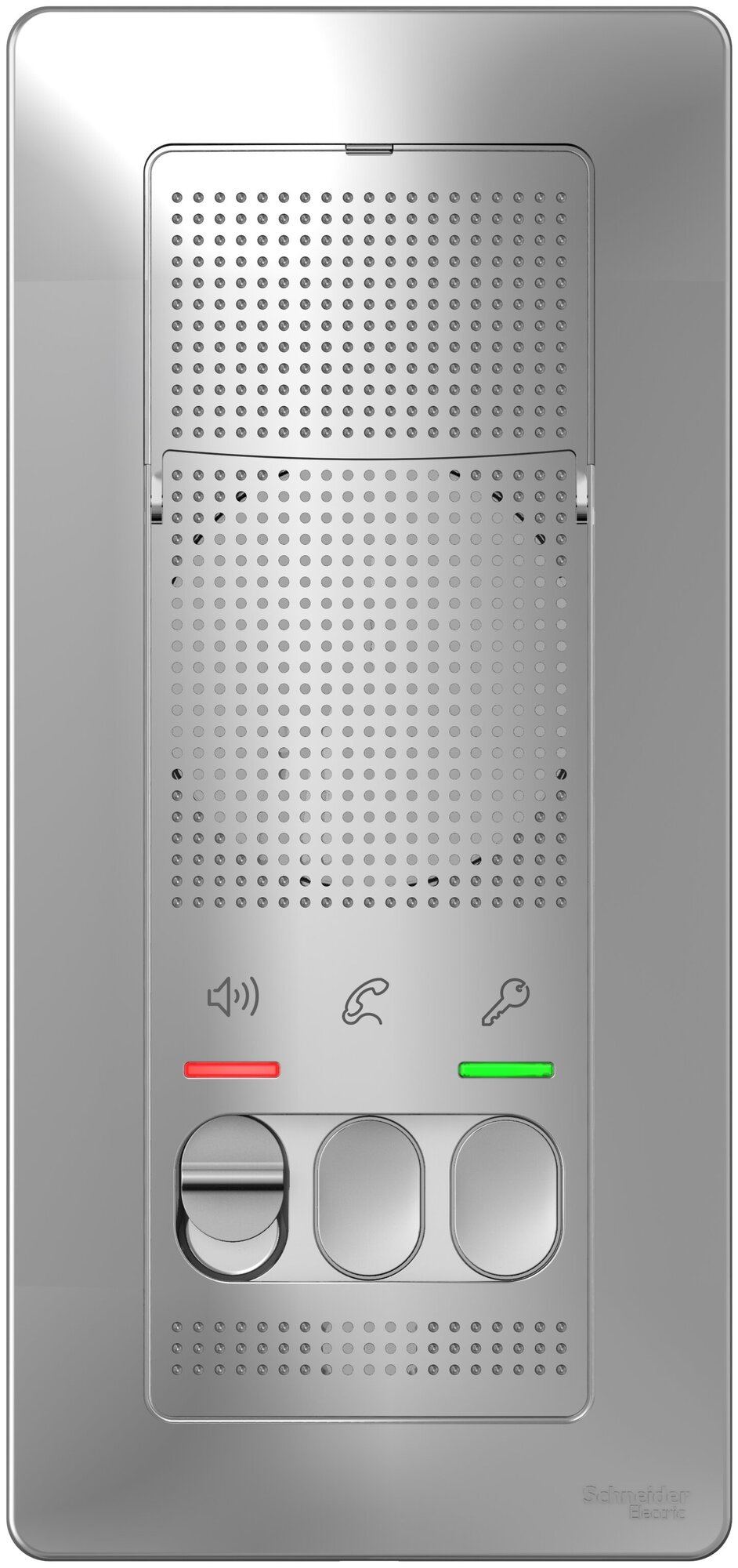 Аудиодомофон Schneider Electric Blanca, переговорное устройство, цвет Алюминий. SE BLNDA000013 (батарейки в комплекте)