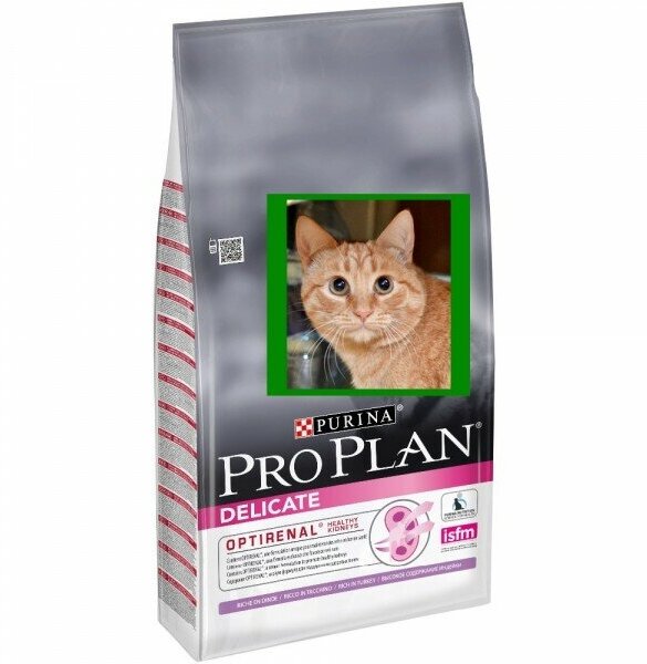 Сухой корм ProPlan для кошек с чувствительным пищеварением и привередливых к еде, индейка, 400гр Purina ProPlan - фото №16