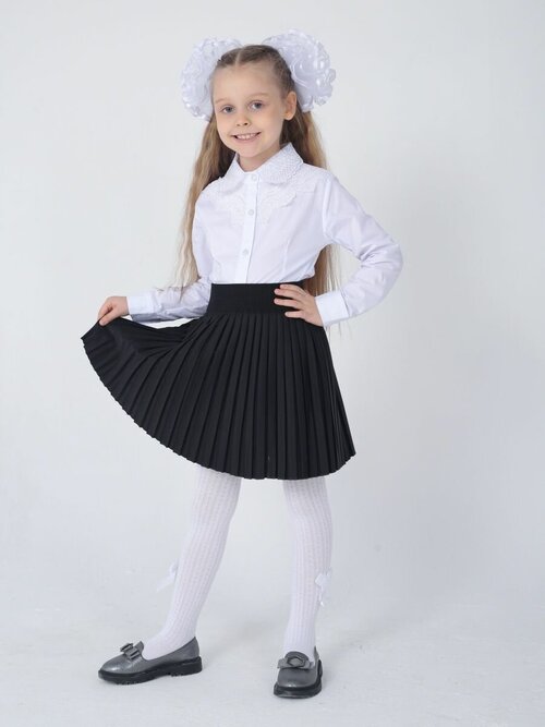 Школьная юбка, размер 40, черный