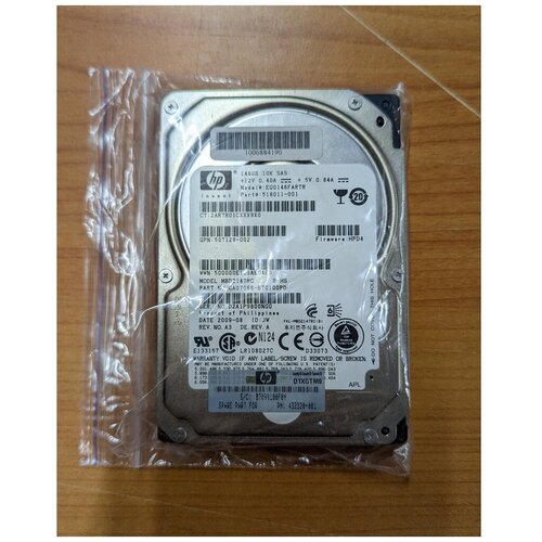 Жесткий диск HP MBD2147RC, CA07068-B70100PD, 146 ГБ, 2.5
