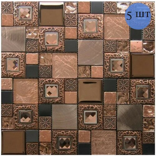 Мозаика (стекло,камень,керамика) Inter Matex Frame copper 30х30 см 5 шт (0,45 м²)