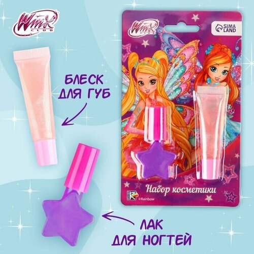 Набор косметики лак 10 мл блеск 5 мл Стелла и Блум WINX 308₽