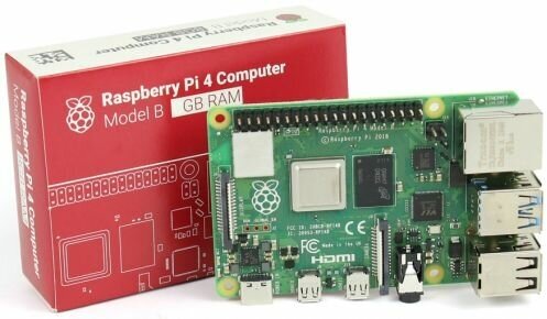 Микрокомпьютер Raspberry Pi 4 Model B 1GB Broadcom BCM2711 ARM Cortex-A72 @ 1.5GHz, 2 x USB 3.0, 2 x USB 2.0, Wi-Fi, Bluetooth