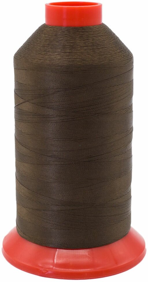 Филаментная нить особопрочная Astra&Craft, 210 D/3, 3000 м, 100% полиэстер (8108 тёмно-коричневый)