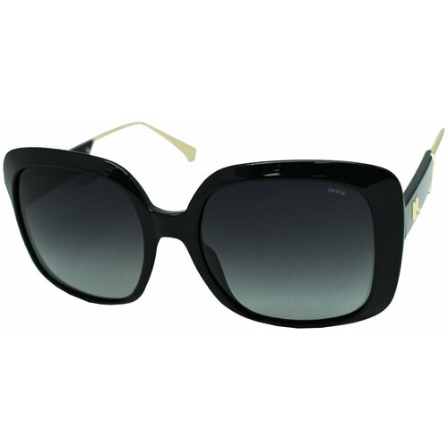 Солнцезащитные очки Invu, бабочка, ударопрочные, с защитой от УФ, градиентные, устойчивые к появлению царапин, поляризационные, для женщин, черный