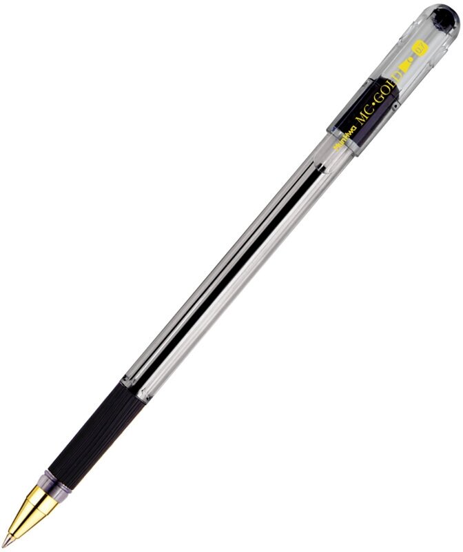 Ручка шариковая MunHwa MC Gold (0.5мм, черный цвет чернил, масляная основа, корпус тонированный) 1шт. (BMC07-01)
