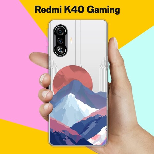 Силиконовый чехол на Xiaomi Redmi K40 Gaming Edition Горы / для Сяоми Редми К40 Гейминг Эдишн силиконовый чехол на xiaomi redmi k50 gaming edition скелеты для сяоми редми к50 гейминг