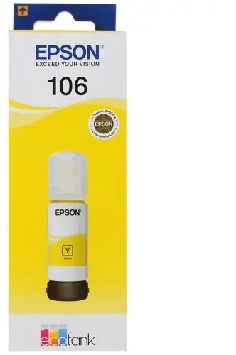 Чернила EPSON 106 Yellow (C13T00R440)